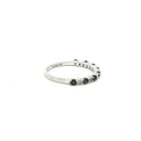 Anillo de Diamantes con Zafiros