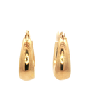 Aretes Hoop en Oro Amarillo