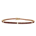 Pulsera Tennis de Diamantes y Rubí