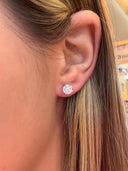 EX166 - Broqueles de Diamante en Oro Blanco