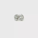 Aretes Cluster Diamantes en Oro Blanco