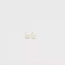 Aretes studs de Perla biwa