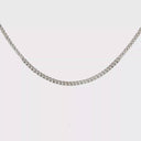 Collar tipo Gargantilla estilo tennis con Diamantes en Oro blanco 14k