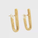 Aretes Hoop en Oro Amarillo