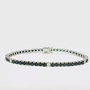 Pulsera Tennis de Diamantes y Zafiro
