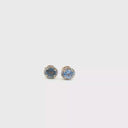Aretes stud de Diamante y Zafiro