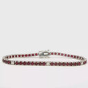 Pulsera Tennis de Diamantes y Rubí