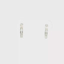 Aretes Arracada con Diamantes en Oro Blanco