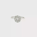 Anillo Diamantes en Oro Blanco