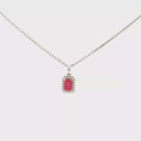 Collar con dije de Diamante y Rubí