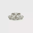 Aretes Stud de Diamantes en Oro Blanco