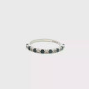Anillo de Diamantes con Zafiros