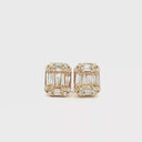 Aretes de Diamantes en Oro Amarillo