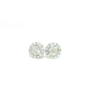 Aretes Stud de Diamantes en Oro Blanco